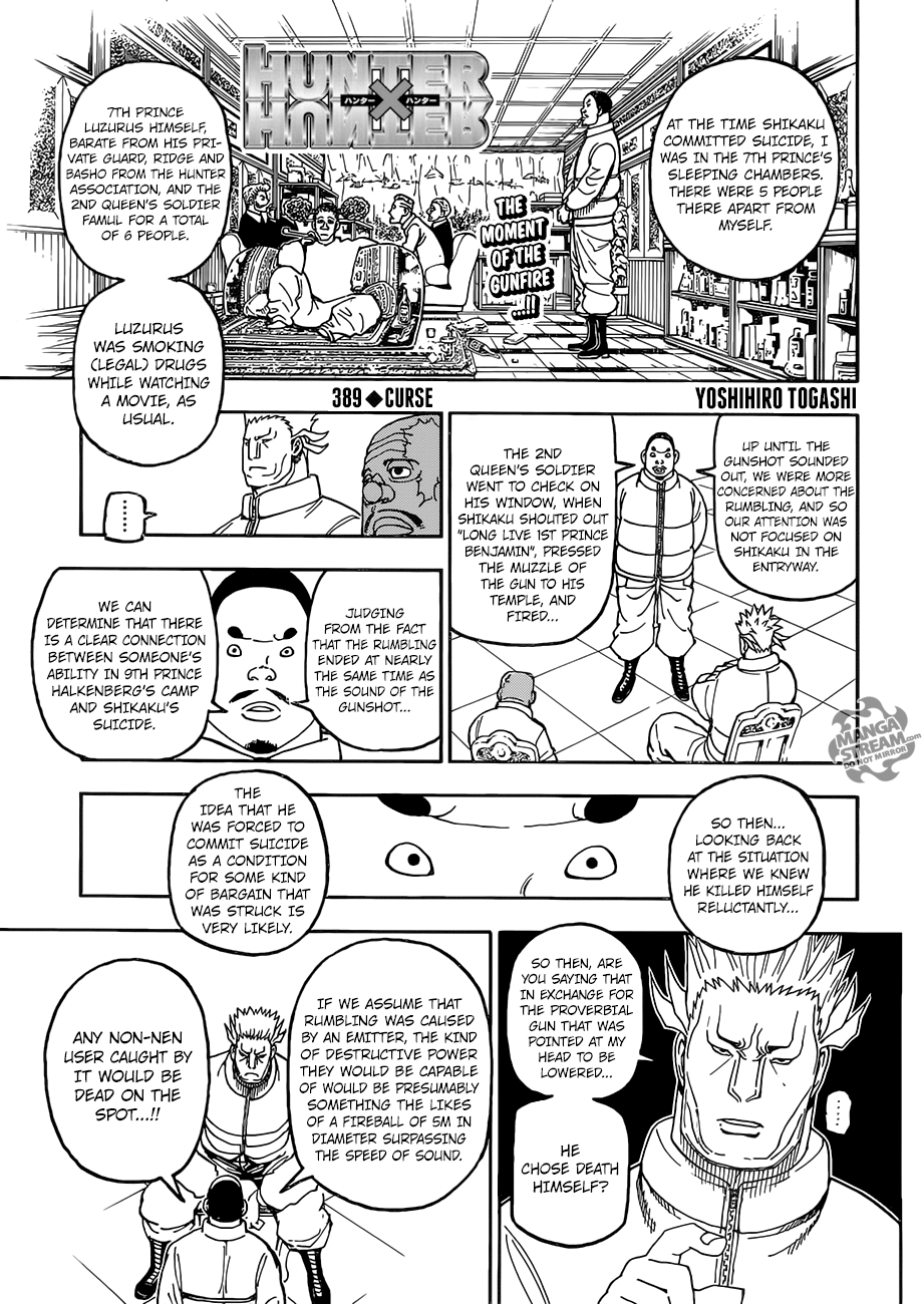 Hunter x Hunter Chapter 389 1